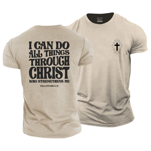 Men's I Can Do All Things Through Christ Cotton T-Shirt